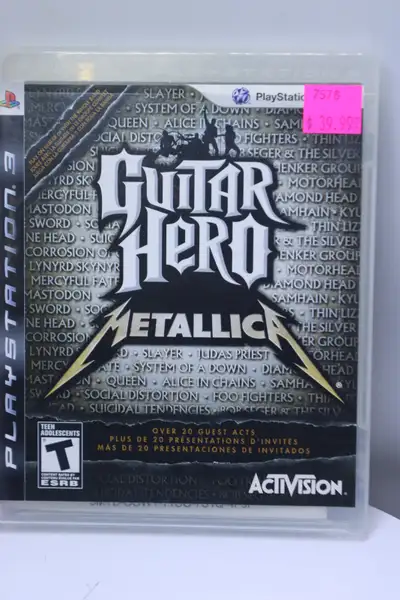For sale Guitar Hero- Metallica- Game for PlayStation 3 Disc is in good overall condition and fully...