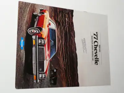 Brochure de la Chevrolet intermédiaire de 1977: Chevelle, Malibu Classic et Malibu. Contient aussi l...