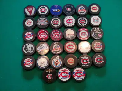 33 rondelle puck canadiens montreal hockey nhl lnh lafleur, View more