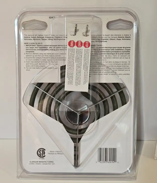 Petit élément de cuisinière électrique, 6 po, 1500watts in Stoves, Ovens & Ranges in Longueuil / South Shore - Image 3