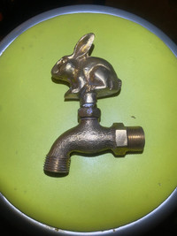 Vintage brass water tap