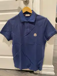 Size M Authentic Moncler Navy Polo shirt