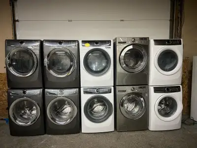 Excellent condition Electrolux 27 inch front load washer and matching stackable dryer TAS Used Appli...