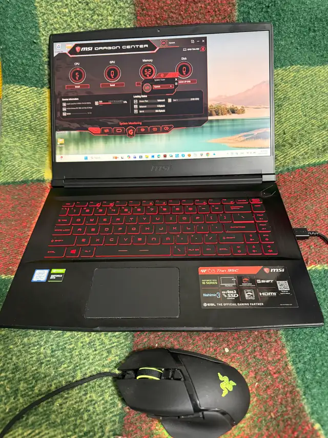 Gaming Notebook MSI GF63 15.6" Intel i7-9750H 16/512GB GTX 1650 in Laptops in Oakville / Halton Region - Image 3