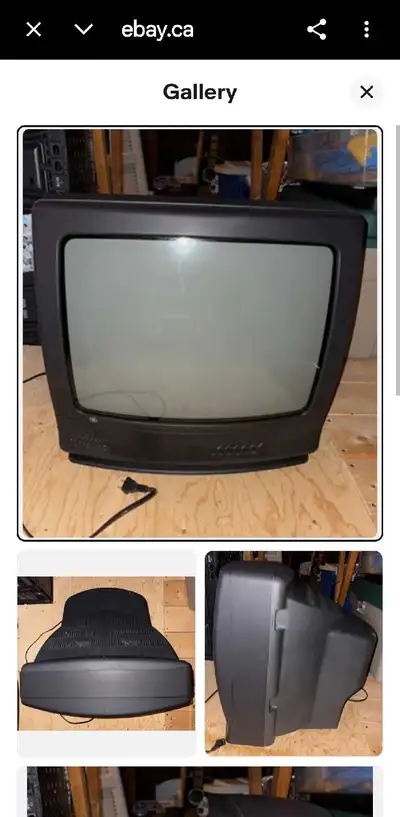 GE 19” CRT Television 19GT243 Vintage Retro Gaming Tube TV , View more