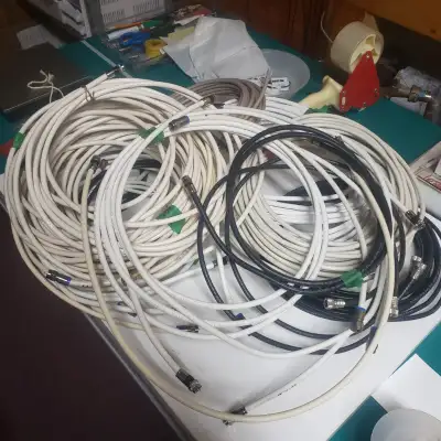 Many types of cable, power, game, printer, video etc Power cords for computer $3 each Polarized powe...