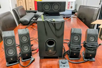 Logitech X-540 5.1 Surround Sound System - Phone/Laptop, View more