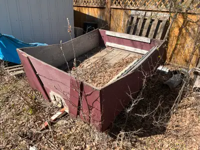 Small utility Trailer. Needs some tires and new lights but would be good for acreage or farm.