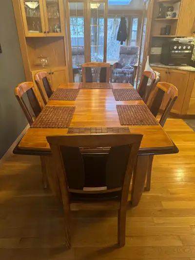 Dining table with 6 chairs, View more