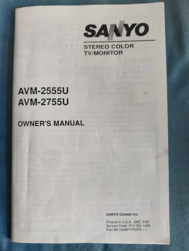 Sanyo AVM-2755U in TVs in Mississauga / Peel Region - Image 7