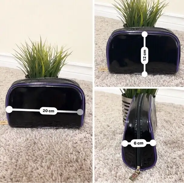 YSL Beaute Black Cosmetic Pouch Makeup Gold Zipper Travel Bag in Holiday, Event & Seasonal in City of Toronto - Image 3