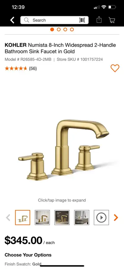 KOHLER Numista 8-Inch Widespread 2-Handle Bathroom Sink Faucet i, View more