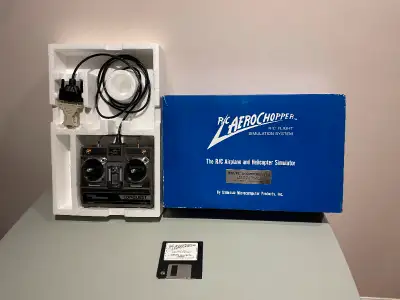 Up for sale is the R/C Aerochopper flight simulation system for IBM/PC. Complete with controller, so...