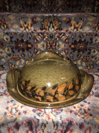 Brand New Pottery Plate with Dome Cover