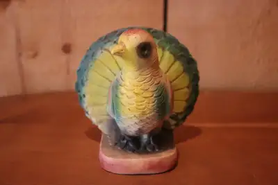 Vintage Chalkware/Plaster Bird Bookend, View more