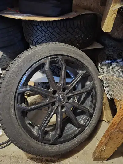 Used only 1 season, basically brand new. Continental Viking Contact 7 tires on Fast Wheels winter ri...
