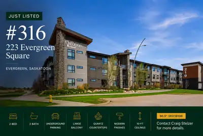 Welcome to #316 - 223 Evergreen Square. This stunning top floor condo in the desirable Evergreen com...