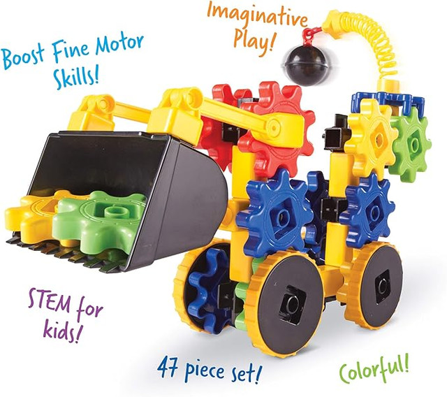 Learning Resources Gears! Gears! Gears! WreckerGears, 47 Pieces in Toys & Games in Markham / York Region - Image 3