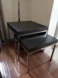 2 coffee nested table set, square shape, like new, price firm