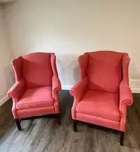 Wingback chairs (2), Ethan Allen Traditional Classics