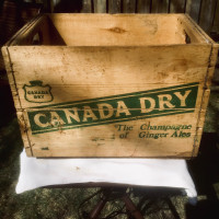 Canada Dry Ginger Ale Wooden Crate