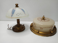 Vintage 1940s-50s Nautical Ceiling Lights