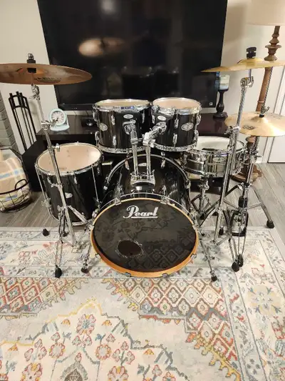 5 pc. Pearl Vision Birch drums, hardware, Sabian AA  cymbals., View more