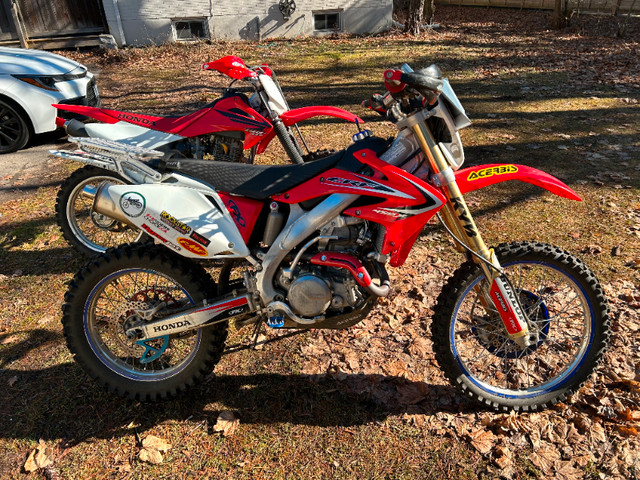 Father and Son's Honda bikes.  2007 crf230f and 2014 crf450x in Dirt Bikes & Motocross in City of Toronto - Image 4