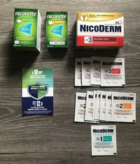 NicoDerm Patches and Nicorette Gum Stop Smoking Aids