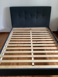 IKEA IDANAS Upholstered Queen Bed Frame