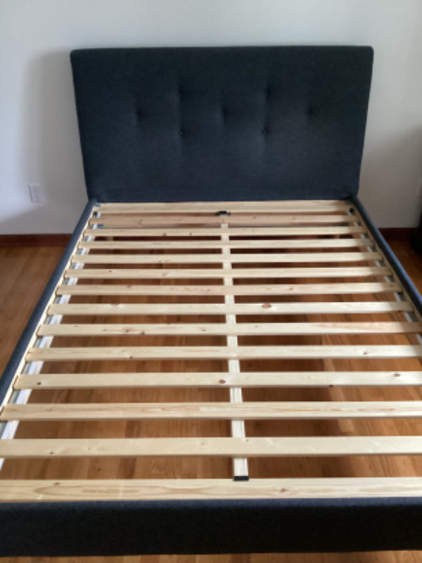 IKEA IDANAS Upholstered Queen Bed Frame in Beds & Mattresses in Winnipeg - Image 2
