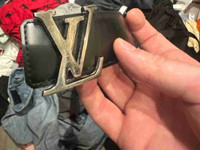 authentic used louis vuitton reversible belt