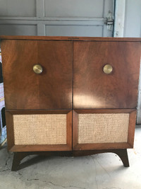 Vintage Wood Stereo Cabinet