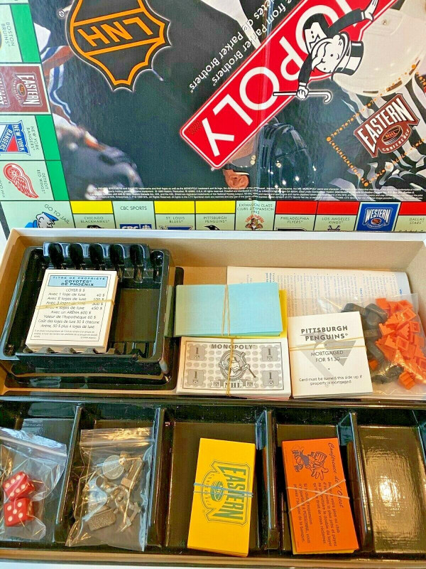 Monopoly NHL Collector's Edition 1999 Hasbro 100% Complete in Toys & Games in Regina - Image 3