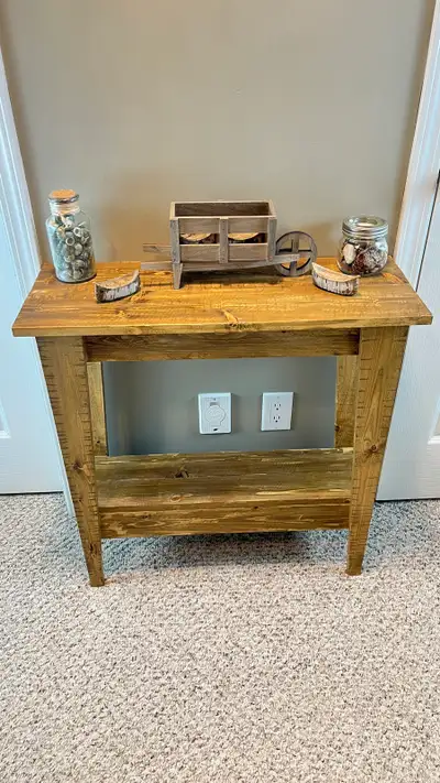 Handmade Wooden Console Table, View more