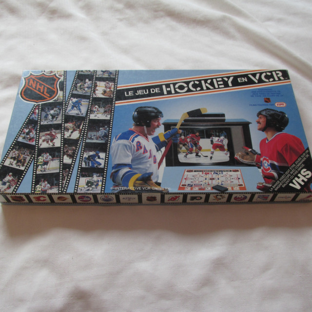 1987 LE JEU DE HOCKEY EN VCR VHS LNH INTERACTIVE VCR GAMES dans Jouets et jeux  à Laval/Rive Nord