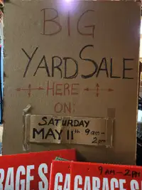 Big Yard Sale!