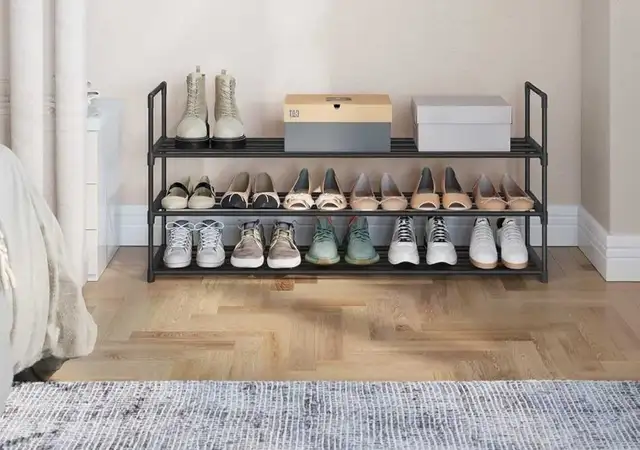SONGMICS Shoe Rack, 3-Tier Shoe  in Storage & Organization in Mississauga / Peel Region - Image 3