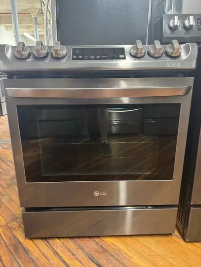  LG black stainless steel slide in oven, View more