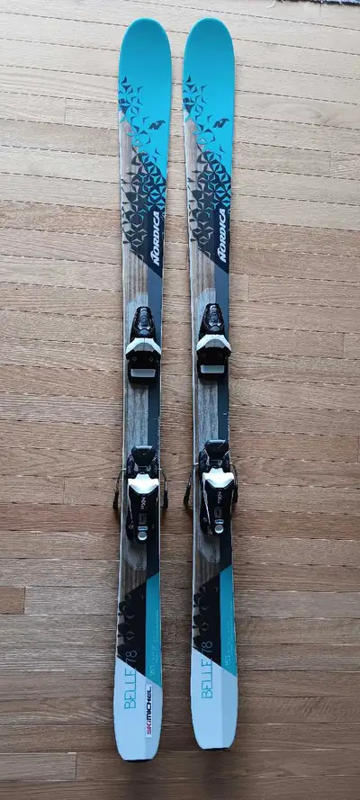 Skis – Nordica Belle 78, Look NX 10 bindings, 153 cm, very good, View more