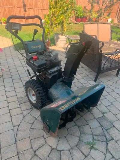 Used Craftsman snowblower 10.5 horse with 29 inch cut in good condition and running well. It has bee...