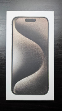Brand New Sealed iPhone 15 Pro Natural Titanium 128GB