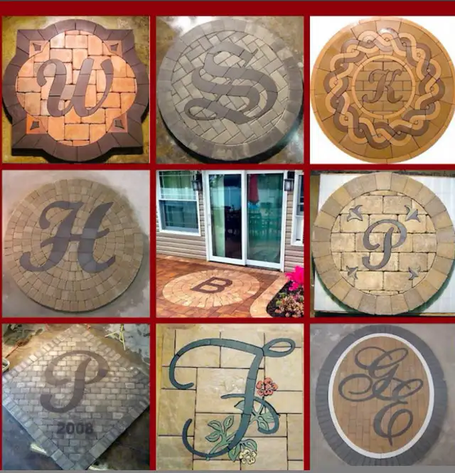 Custom Interlock Art For Flat Surfaces or Walls in Interlock, Paving & Driveways in Markham / York Region - Image 3