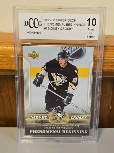 2006 Upper Deck Sidney Crosby Phenomena Beginning #6 PSA 10 MINT, View more
