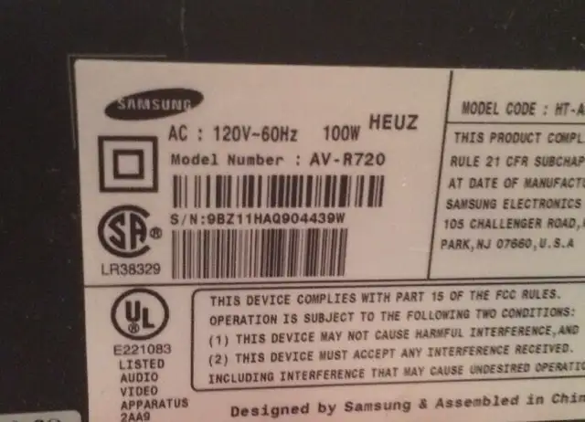 Samsung AV-R720 7.1 Channel AV Surround Home Theater Receiver in General Electronics in Mississauga / Peel Region - Image 4