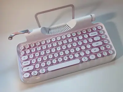 Pink Retro Keyboard, View more