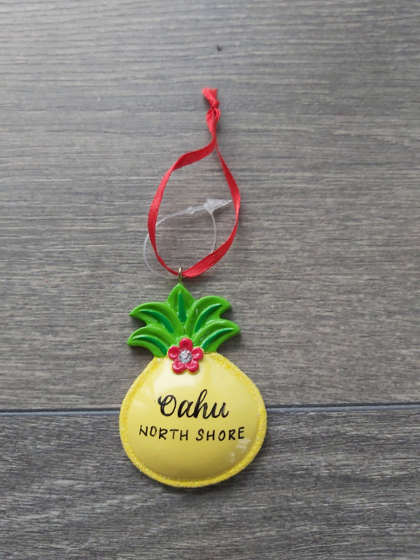 Oahu Hawaii North Shore Pineapple Hanging Ornament in Home Décor & Accents in City of Toronto - Image 2