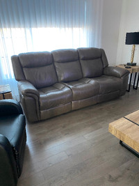 Sofa inclinable en cuir