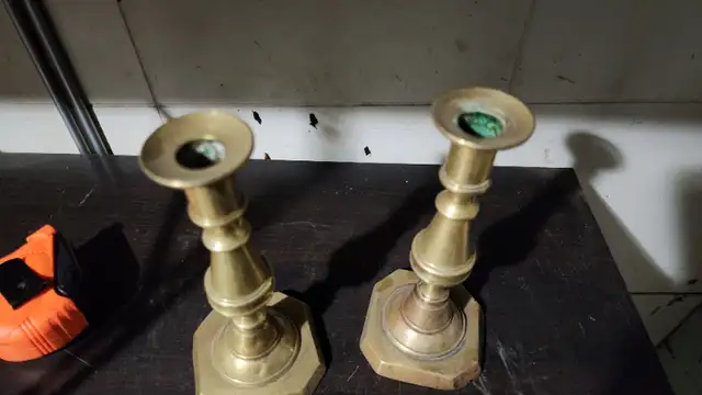 Brass candle holder stands 7'' in Home Décor & Accents in Oakville / Halton Region - Image 6