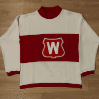 Rare Vintage MONTRÉAL WANDERERS Hockey Sweater Jersey M CBC